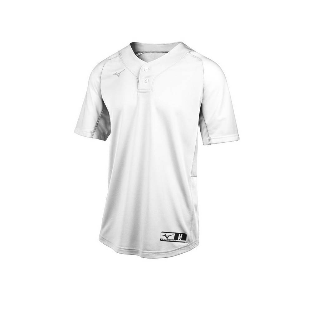 Jerseys Mizuno Aerolite 2-Button Hombre Blancas Ofertas RMTI-79625